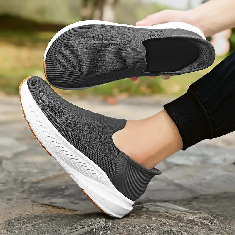 الانزلاق على الرجال أحذية مشي غير رسمية واسعة تو أحذية رياضية محبوك شبكة الجري أحذية رياضية موضة سميكة وحيد في الهواء الطلق أحذية للمشي الانزلاق على الرجال أحذية مشي غير رسمية واسعة تو أحذية رياضية محبوك شبكة الجري أحذية رياضية موضة سميكة وحيد في الهواء الطلق أحذية للمشي