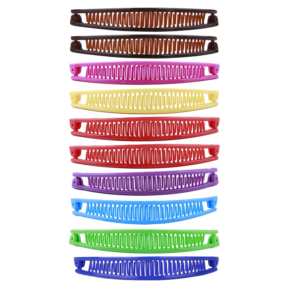 10 Pcs Hair Accessories Banana Clips Hairpin Decor Girl Decorative Female Women's Miss
10 Pcs Hair Accessories Banana Clips Hairpin Decor Girl Decorative Female Women's Miss