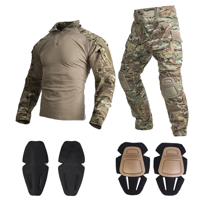 

Emersongear Tactical G3 Combat Uniform Set 2019 W/ Elbow Knee Pads Hunting Suits Shirts Pants Mens Tops Duty Cargo Trousers MC