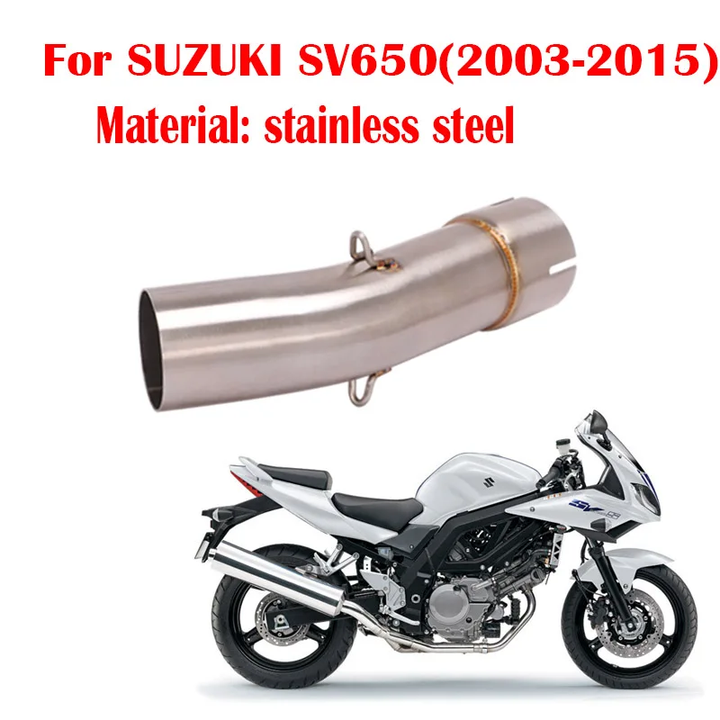 For SUZUKI SV650 2003-2015 51mm Motorcycle Exhaust Middle Pipe System Connect Link Tube Slip On Stainless Steel Escape Moto Part
For SUZUKI SV650 2003-2015 51mm Motorcycle Exhaust Middle Pipe System Connect Link Tube Slip On Stainless Steel Escape Moto Part