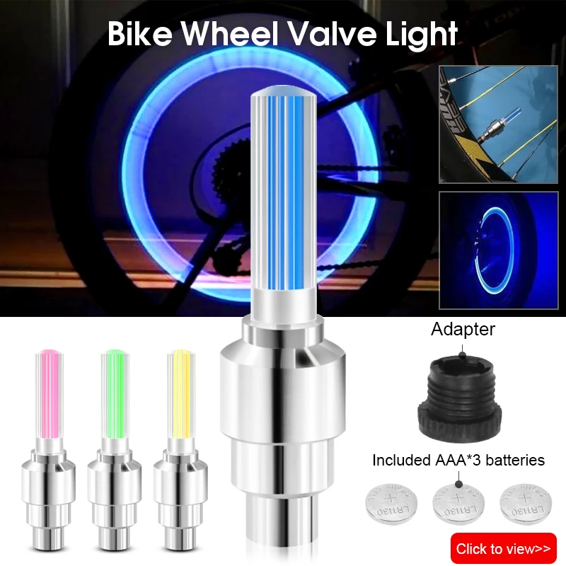 Generic Led Bicycle Wheel light Bike Lights Install At Bicycle Wheel Tire Valve's Bike