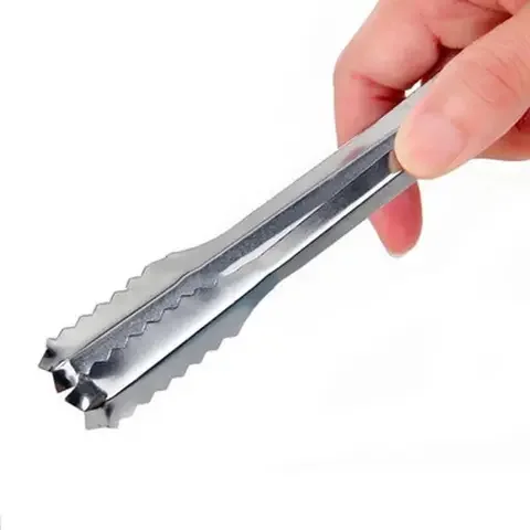 

1pcs Stainless Steel Barbecue BBQ Clip Bread Food Ice Clamp Good Quality Ice Tongs Tool Bar Kitchen Accessories