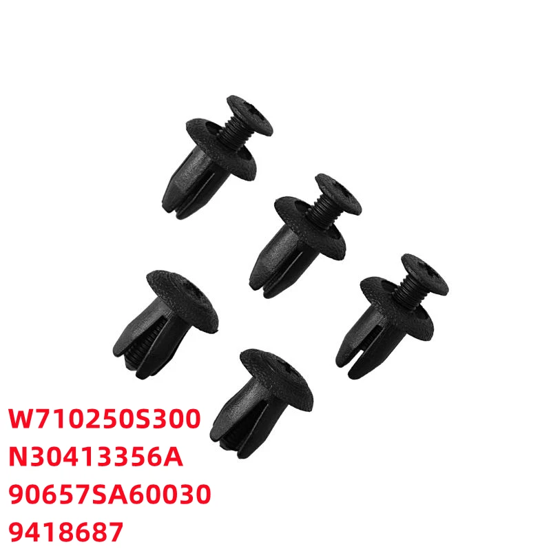 100Pcs Auto Bumper Fastener Rivet Clips Car Door Panel Clips Push Retainer Clip W710250S300 N30413356A 90657SA60030 9418687 C28
100Pcs Auto Bumper Fastener Rivet Clips Car Door Panel Clips Push Retainer Clip W710250S300 N30413356A 90657SA60030 9418687 C28