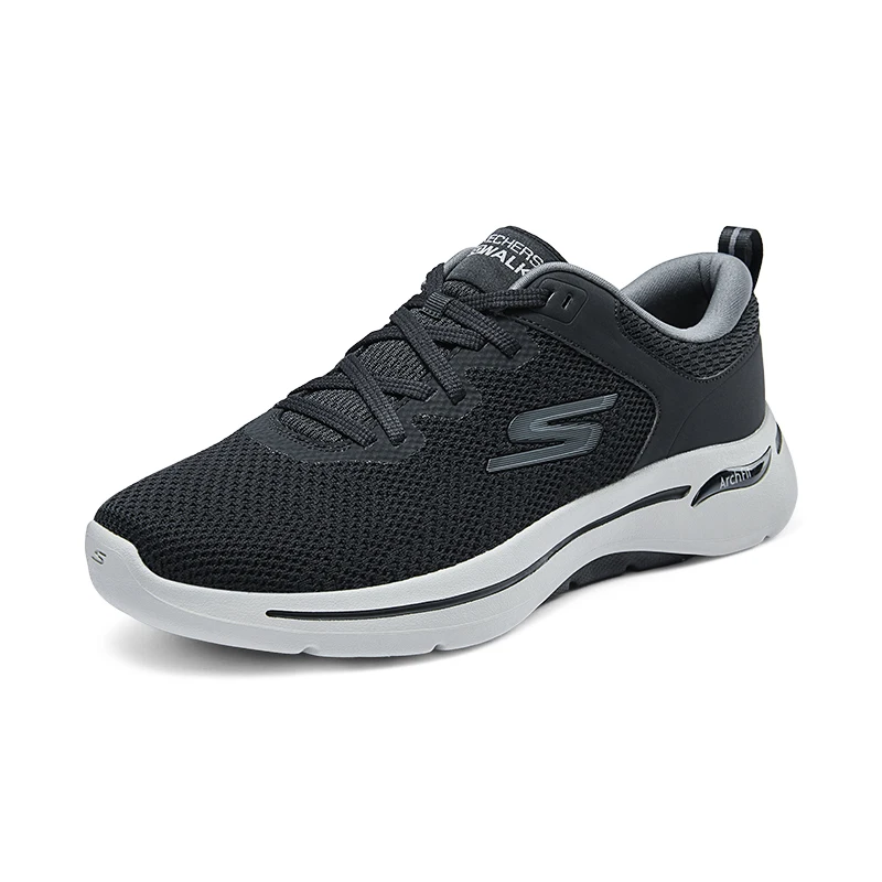 

Skechers Men Walking Shoes GO WALK ARCH FIT Outdoor Running Shoes Lace Up Sneakers Breathable Sports Athletic Gym Lightweight