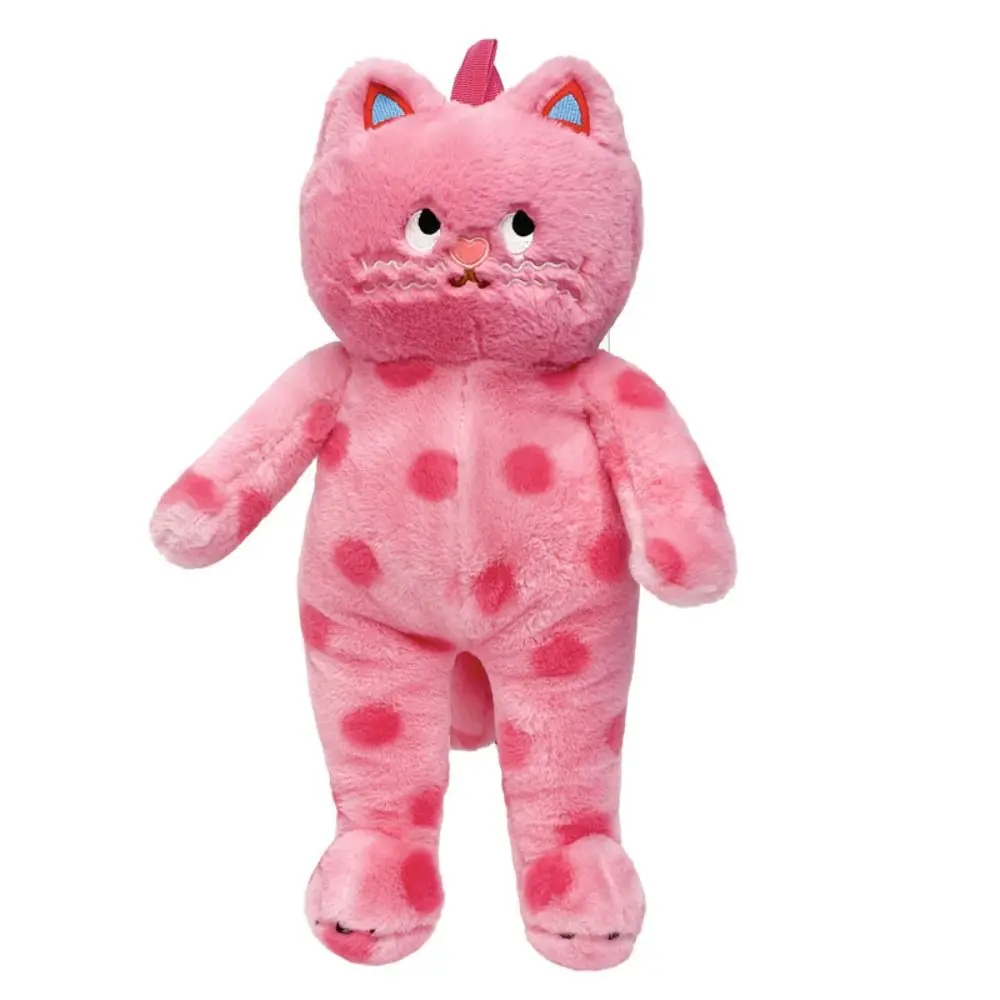 

Soft Wave Point Cat Plush Toys Kawaii Plushies Plush Kitten Bag Toys Cute Plush Pink Polka Dot Cat Plush Bag Friend Gift