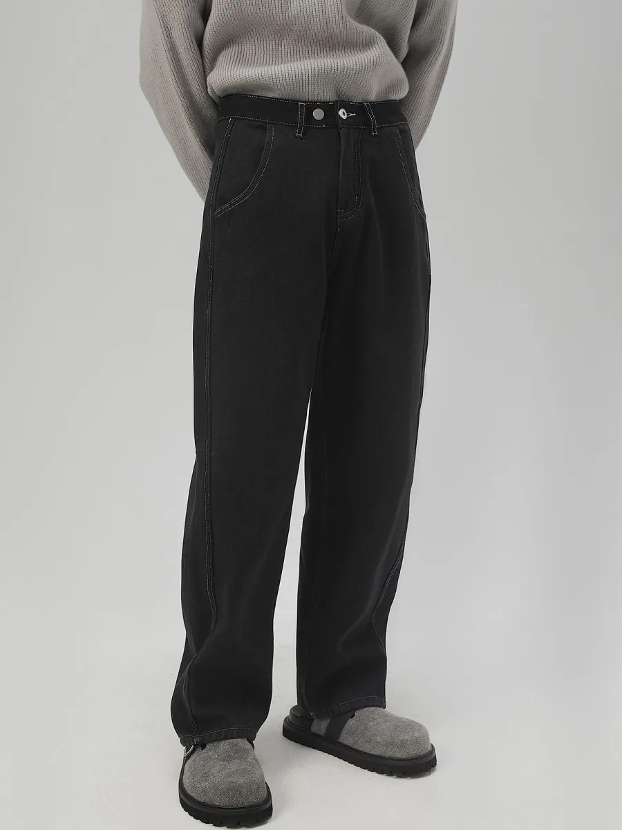 2024 Winter Men's Loose Plush Plush In Warm Jeans Fashion Trend High Quality Casual Pants Black/Pink Color Trousers M-2XL
2024 Winter Men's Loose Plush Plush In Warm Jeans Fashion Trend High Quality Casual Pants Black/Pink Color Trousers M-2XL