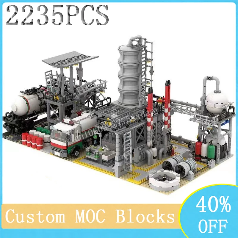 2235PCS Custom Building Block Model MOC Modular Chemical Factory Building DIY Adults Toys Teens Assembled Birthday Christma Gift
2235PCS Custom Building Block Model MOC Modular Chemical Factory Building DIY Adults Toys Teens Assembled Birthday Christma Gift