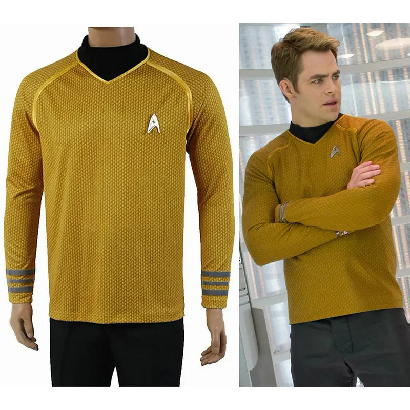 Startreks костюмы для косплея ST Captain Kirk Gold взрослые мужские костюмы для косплея на Хэллоуин
Startreks костюмы для косплея ST Captain Kirk Gold взрослые мужские костюмы для косплея на Хэллоуин