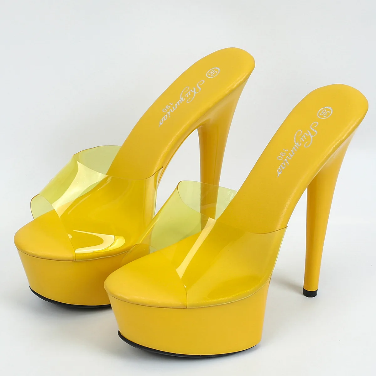 15cm Red Clear Crystal Women's Heels Sandals Slipper With 5cm Platform Dance Shoes Sexy Women Shoes for Party Super High Heels 76 S6bc681a87dd54c71bae23737549fd8c2m