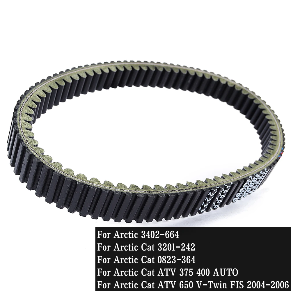 Drive Belt For Arctic Cat 375 400 2X4 4X4 TBX400 TRV400 ATV 650 V-Twin FIS 650 2004-06 Transfer Belt 3402-664 3201-242 0823-364
Drive Belt For Arctic Cat 375 400 2X4 4X4 TBX400 TRV400 ATV 650 V-Twin FIS 650 2004-06 Transfer Belt 3402-664 3201-242 0823-364