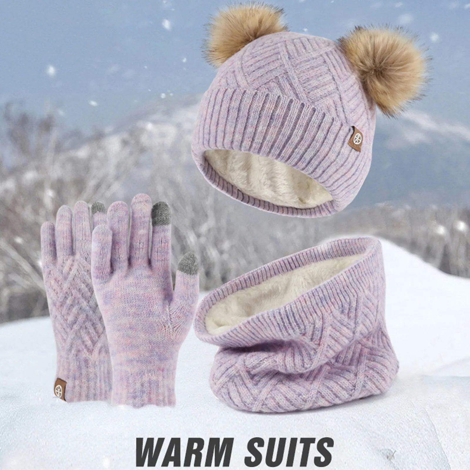 3Pcs Winter Baby Hat Scarf Gloves Warm Sets Solid Color Toddler Bonnet Cute Pompom Knitted Hats Outdoor Warm Infant Accessories
3Pcs Winter Baby Hat Scarf Gloves Warm Sets Solid Color Toddler Bonnet Cute Pompom Knitted Hats Outdoor Warm Infant Accessories