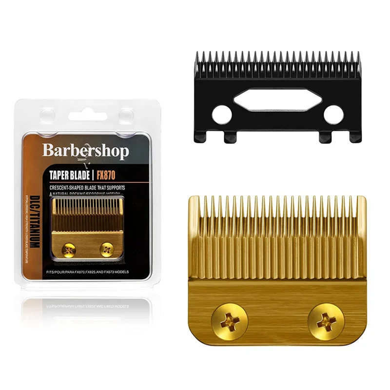 FX802G Replacement Blades for BaBylissPRO Clippers FX870/FXF880/FX810/FX825/FX673N, Gold 
FX802G Replacement Blades for BaBylissPRO Clippers FX870/FXF880/FX810/FX825/FX673N, Gold