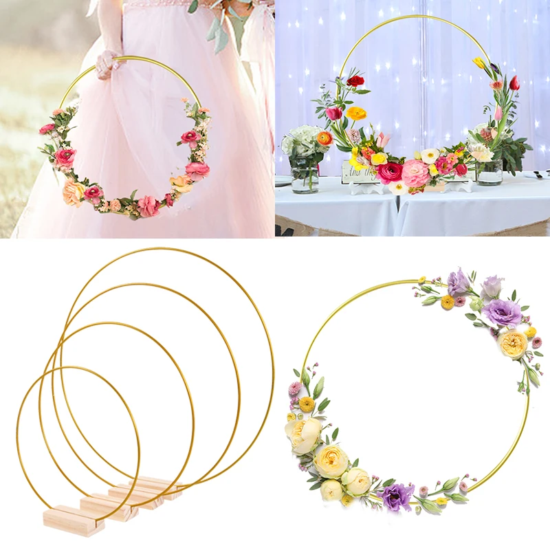 1Pcs Gold Metal Floral Ring Hoop Decorative Pendant Wedding Birthday Party Table Centerpieces Decoration Metal Hoop For Craft
1Pcs Gold Metal Floral Ring Hoop Decorative Pendant Wedding Birthday Party Table Centerpieces Decoration Metal Hoop For Craft