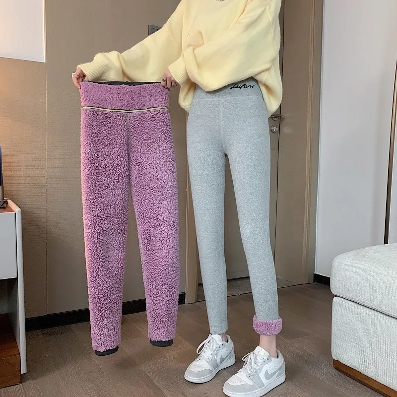 women winter thicken lambwool leggings casual slim strentchy pencil high waist warm plus velevt trousers
women winter thicken lambwool leggings casual slim strentchy pencil high waist warm plus velevt trousers