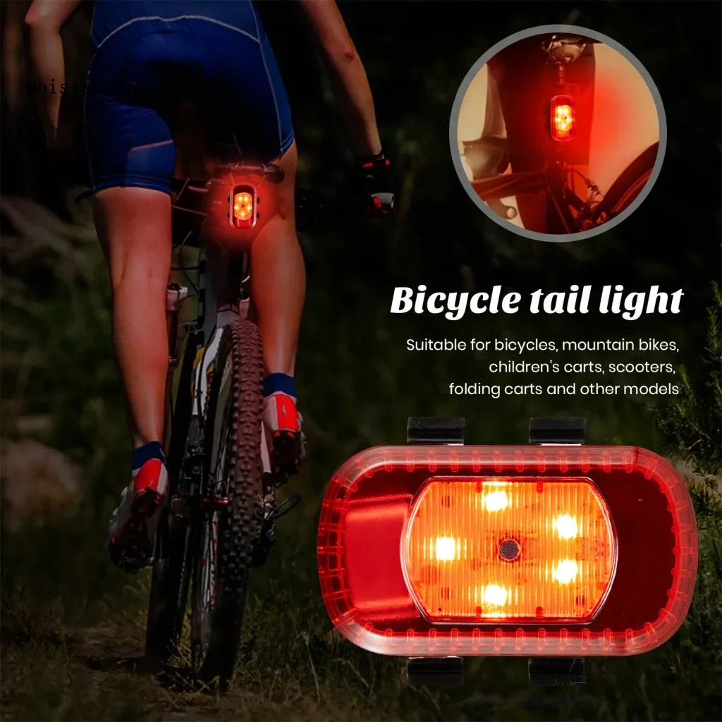 

Brightness Bicycle Taillight Easy To Install LED Bike Rear Light Safety Warning Lamp Flashlight for Mtb Cycling Accessories
