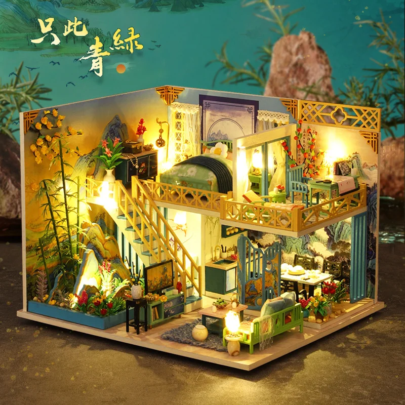 DIY Wooden Doll House Miniature Furniture With LED Kit Flower Room Model Dollhouses Assembly Toys Children Girl Gift Casa
DIY Wooden Doll House Miniature Furniture With LED Kit Flower Room Model Dollhouses Assembly Toys Children Girl Gift Casa