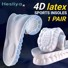 4D Massage Shoes Insoles Super Soft Latex Sports Insole for Feet Running Basket Shoe Sole Arch Support Orthopedic Inserts Unisex