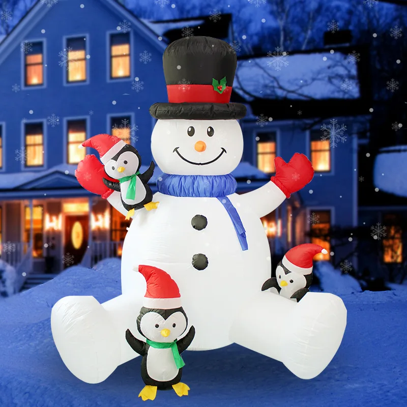 Inflatable Christmas Snowman Holding Penguin with Rotating LED Christmas Props Outdoor Yard Decoration Xmas New Year Party 2023
Inflatable Christmas Snowman Holding Penguin with Rotating LED Christmas Props Outdoor Yard Decoration Xmas New Year Party 2023