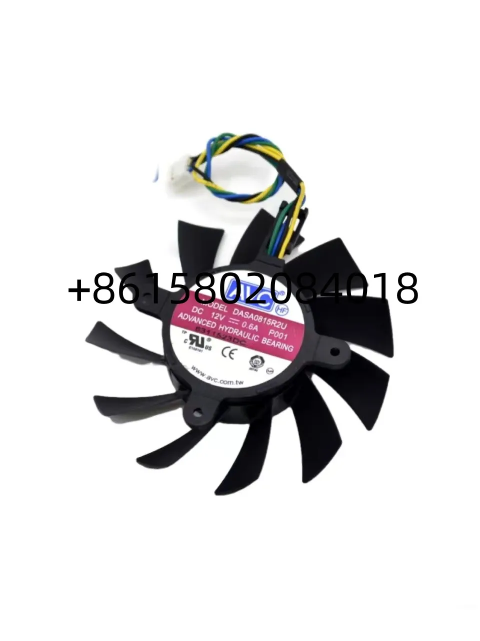 New Original Four -pin video card cooling fan smart thermostat DASA0815R2U DC12V 0.60A 75mm diameter
New Original Four -pin video card cooling fan smart thermostat DASA0815R2U DC12V 0.60A 75mm diameter