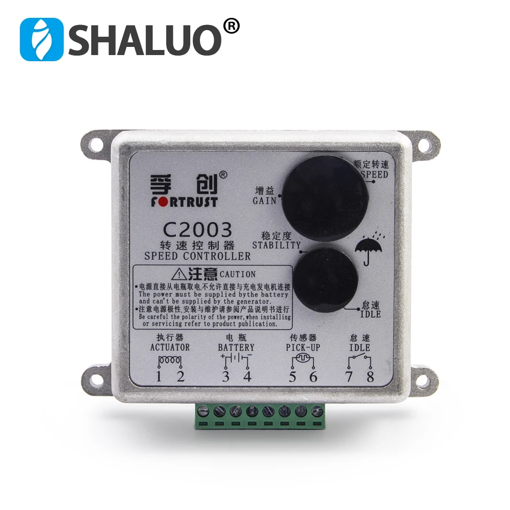 

Replace Fortrust C2003 Governor Speed Controller For Diesel Generator DC Motor Intelligent Speed Control Panel Genset Parts