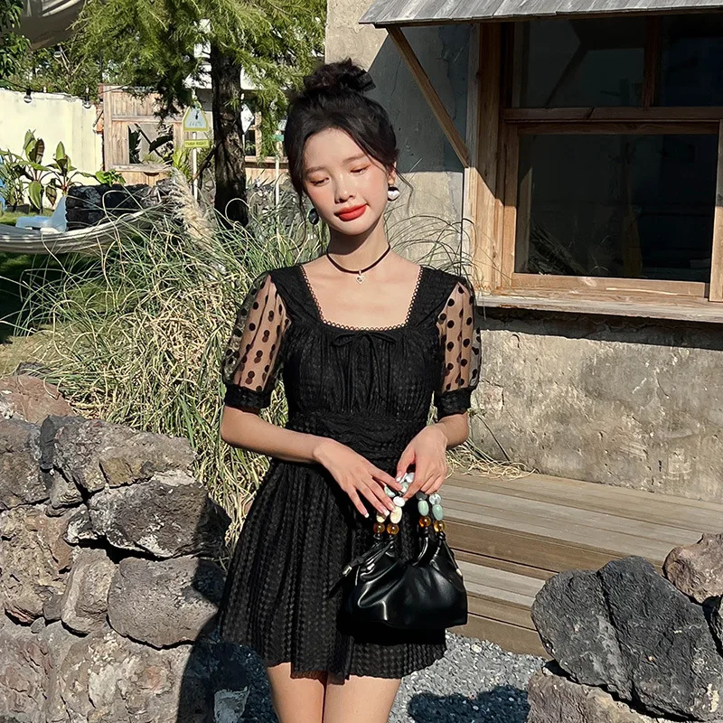 Plus Size Women Swimsuit 2023 Korean Short Sleeve One Piece Ruffle Swimwear Black Bathing Suit Women Holiday Beachwear
Plus Size Women Swimsuit 2023 Korean Short Sleeve One Piece Ruffle Swimwear Black Bathing Suit Women Holiday Beachwear