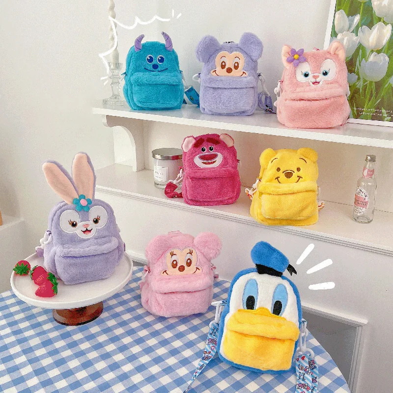 Disney Mickey Minnie Mouse Winnie Plush Shoulder Bag Cute Cartoon Stuffed Backpack Crossbody Bags Girls Children Gifts
Disney Mickey Minnie Mouse Winnie Plush Shoulder Bag Cute Cartoon Stuffed Backpack Crossbody Bags Girls Children Gifts