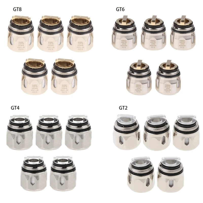 5Pack Per Box Vape Atomizer Core Electronic Cigarettes Atomizer Cores Compatible with GT2 GT4 GT6 GT8 GT Tank Kit
5Pack Per Box Vape Atomizer Core Electronic Cigarettes Atomizer Cores Compatible with GT2 GT4 GT6 GT8 GT Tank Kit