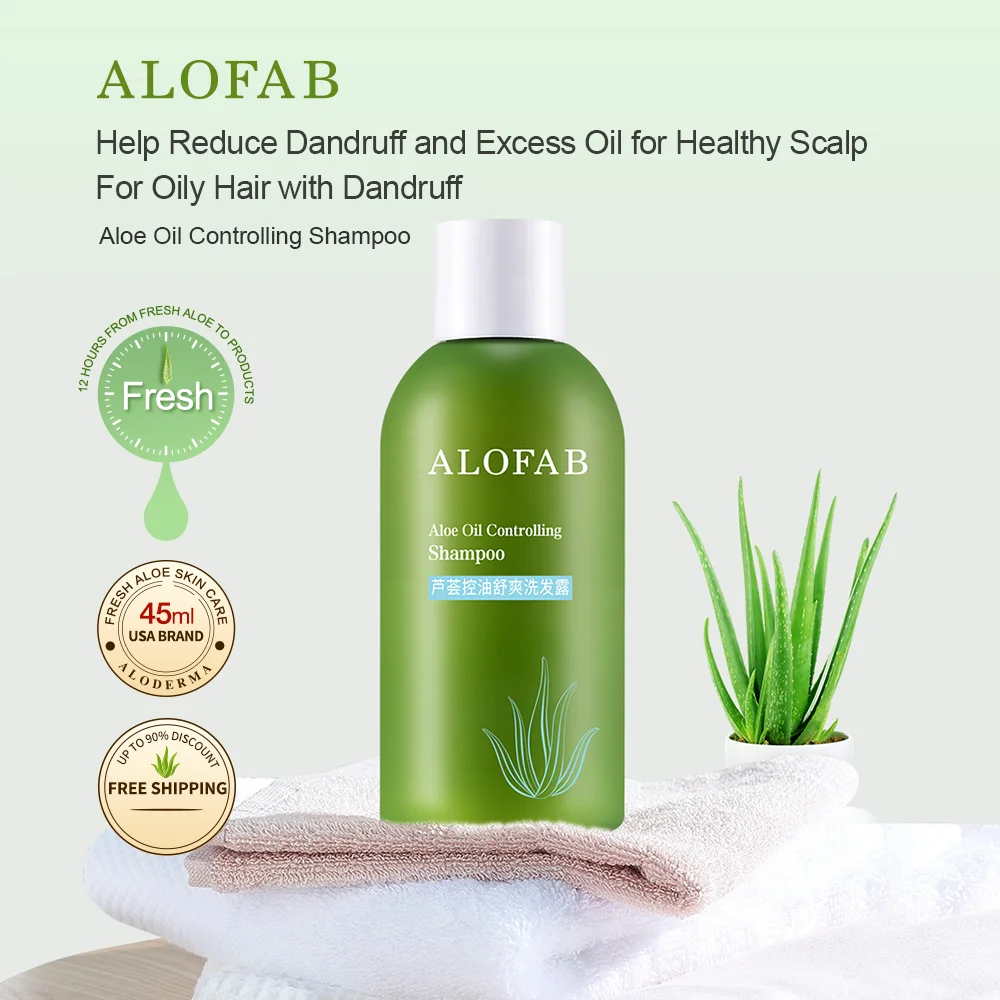 ALOFAB Aloe Vera Oil Controlling Shampoo Refreshing Hair Care Products 45ml
ALOFAB Aloe Vera Oil Controlling Shampoo Refreshing Hair Care Products 45ml