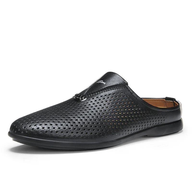 Casual Slippers Men Half Shoes Official Formal Shoes Man Leather Mens Business Shoes Breathable Luxury Dress Shoes For Summer
Casual Slippers Men Half Shoes Official Formal Shoes Man Leather Mens Business Shoes Breathable Luxury Dress Shoes For Summer