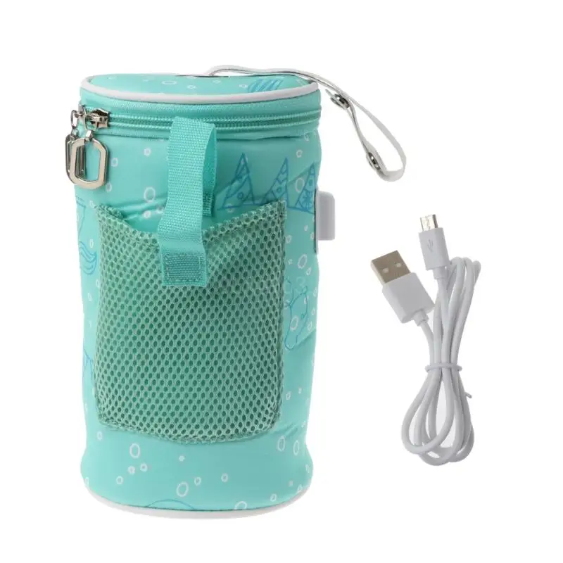 

Baby Milk Bottle Warmer Insulated Bag Portable Travel Cup Warmer Thermostat Heater Baby Feeding Bottle Bag Storage Cover