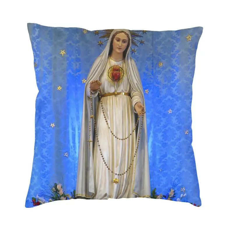 

Дева Мария Гуадалупе Чехол на подушку 45x4 5 см украшение для спальни кавайные мексиканские католические СВ уличные подушки квадратная Подушка Чехол