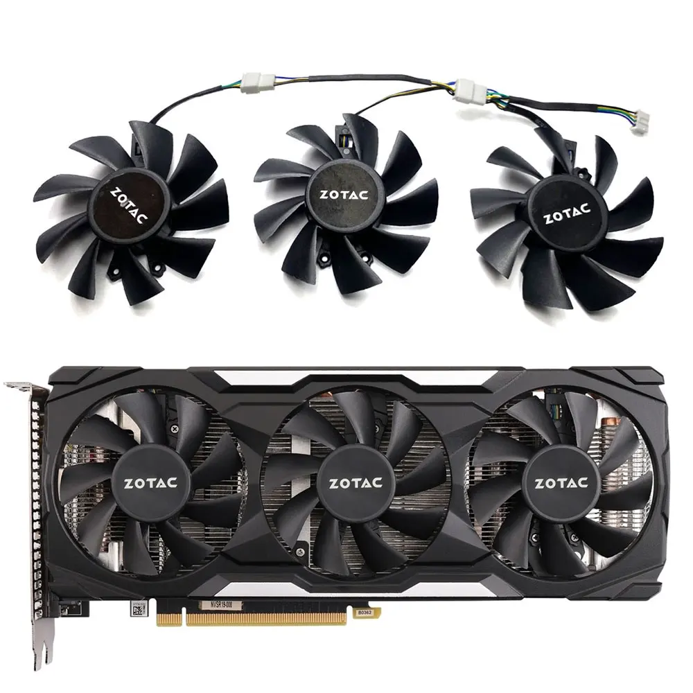 

New GPU Fan 4PIN RTX 2060 Graphics Card Cooler for ZOTAC GeForce GTX 1660 1660 Ti RTX 2060 2060 SUPER X-GAMING Graphics Card