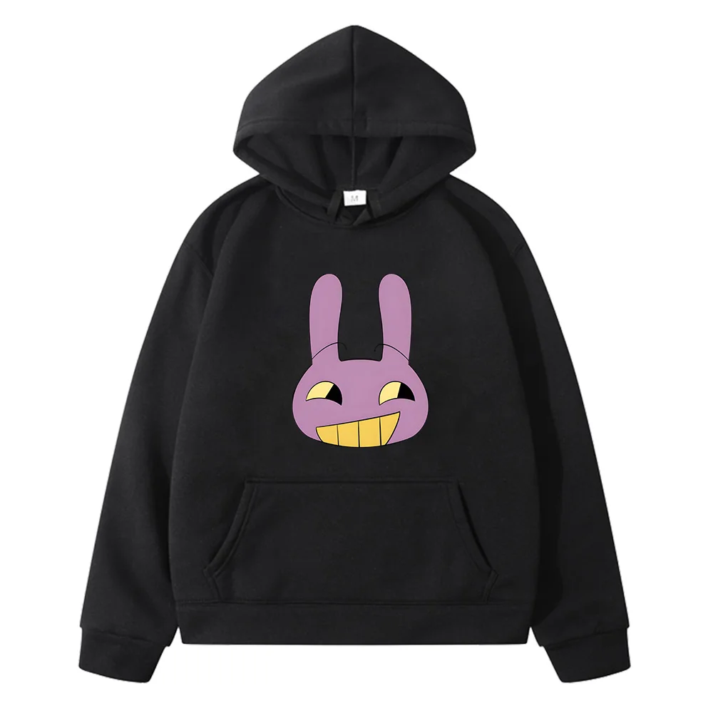 

The Amazing Digital Circus Hoodies Children Harajuku Aesthetic Kawaii Jax Clothes Unisex Cute Rabbit Pullovers Sweatshirts Y2k