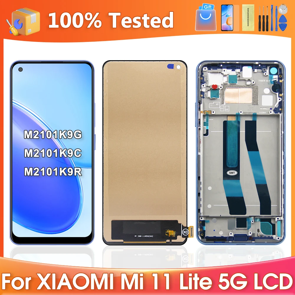 100% тест для Xiaomi Mi 11 Lite 5G M2101K9G M2101K9C M2101K9R ЖК-дисплей сенсорный экран дигитайзер в сборе запасные части
100% тест для Xiaomi Mi 11 Lite 5G M2101K9G M2101K9C M2101K9R ЖК-дисплей сенсорный экран дигитайзер в сборе запасные части