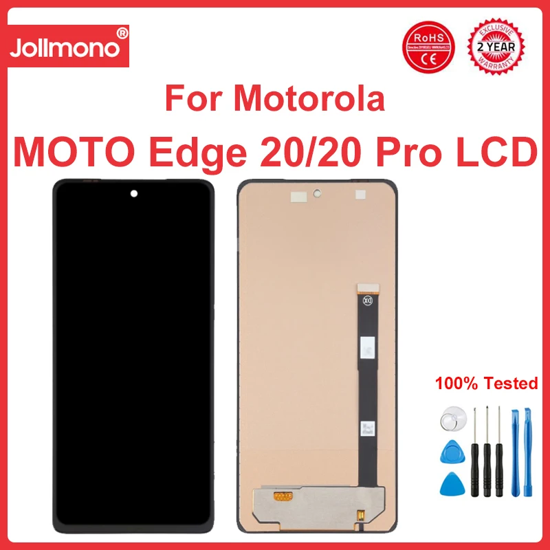 

Incell For Motorola Moto Edge 20 LCD XT2143-1 Display For Moto Edge X30 XT2201-2 XT2201-6 LCD Screen Touch Digitizer Assembly