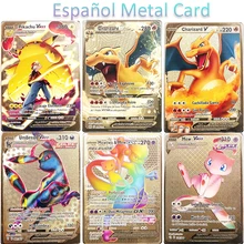 Español Pokemon Cards Golden Metal Cards Charizard Pikachu VMAX GX Vstar Anime Game Collection Cards Christmas Kids Gift Toys
Español Pokemon Cards Golden Metal Cards Charizard Pikachu VMAX GX Vstar Anime Game Collection Cards Christmas Kids Gift Toys