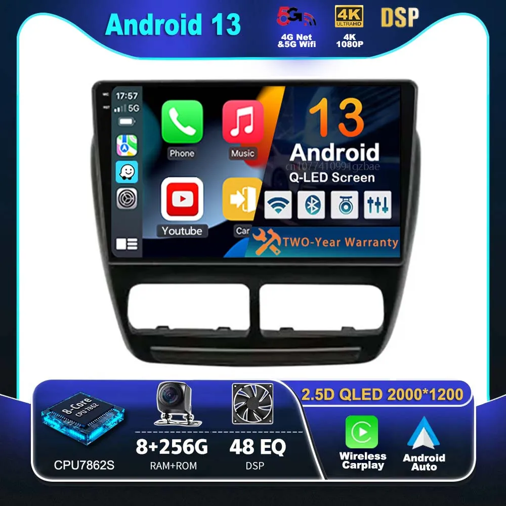 

Автомобильная магнитола на Android 13 для FIAT Doblo 2010 2011-2015, мультимедийная система с GPS-навигацией, стерео видео головное устройство, камера 2012 BT
