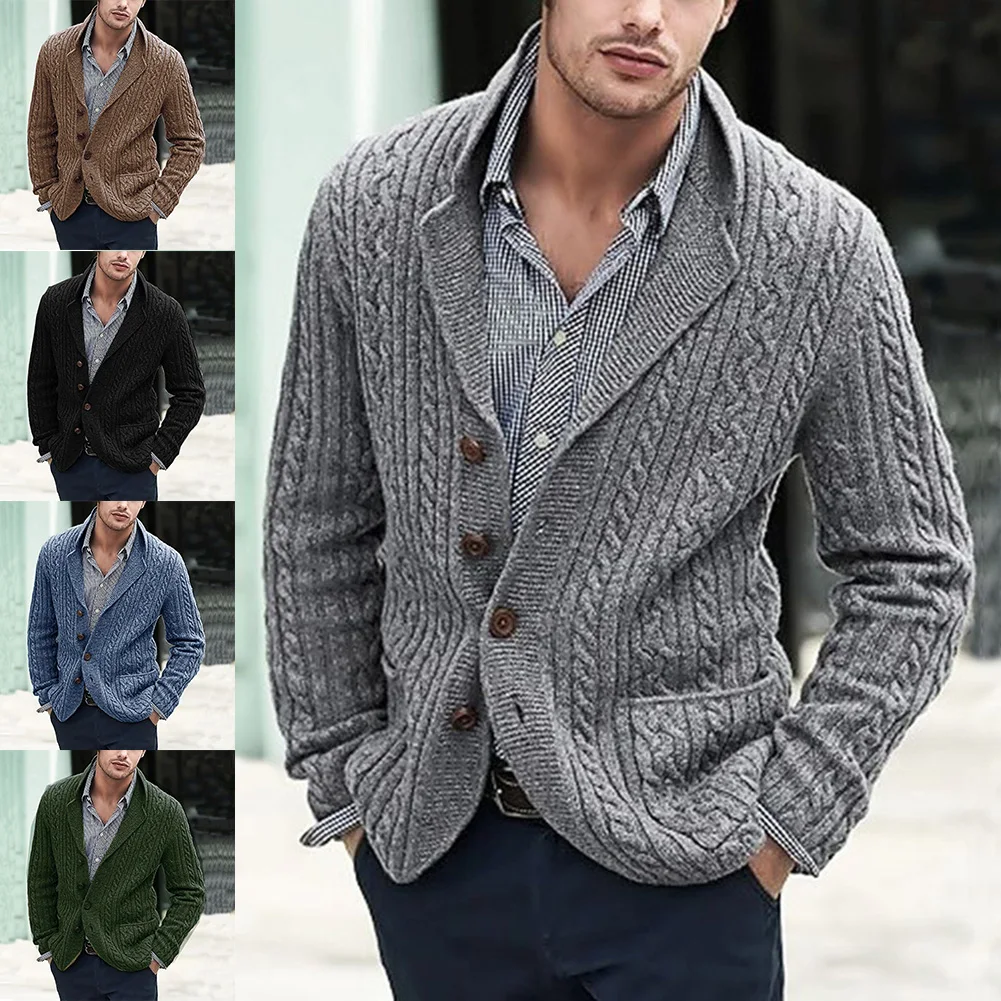 Men Outwear Stand Collar Cardigan Sweater Long Sleeve Office Knitted Coat Jumper Solid Color Tops Pocket Knitwear Sweaters
Men Outwear Stand Collar Cardigan Sweater Long Sleeve Office Knitted Coat Jumper Solid Color Tops Pocket Knitwear Sweaters