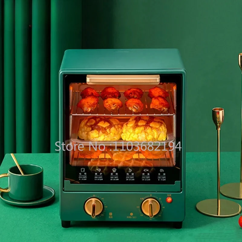 Electric Oven Household Baking Small Oven Multifunctional Automatic Cake 15L Large Capacity Portable Kitchen Appliance220V
Electric Oven Household Baking Small Oven Multifunctional Automatic Cake 15L Large Capacity Portable Kitchen Appliance220V