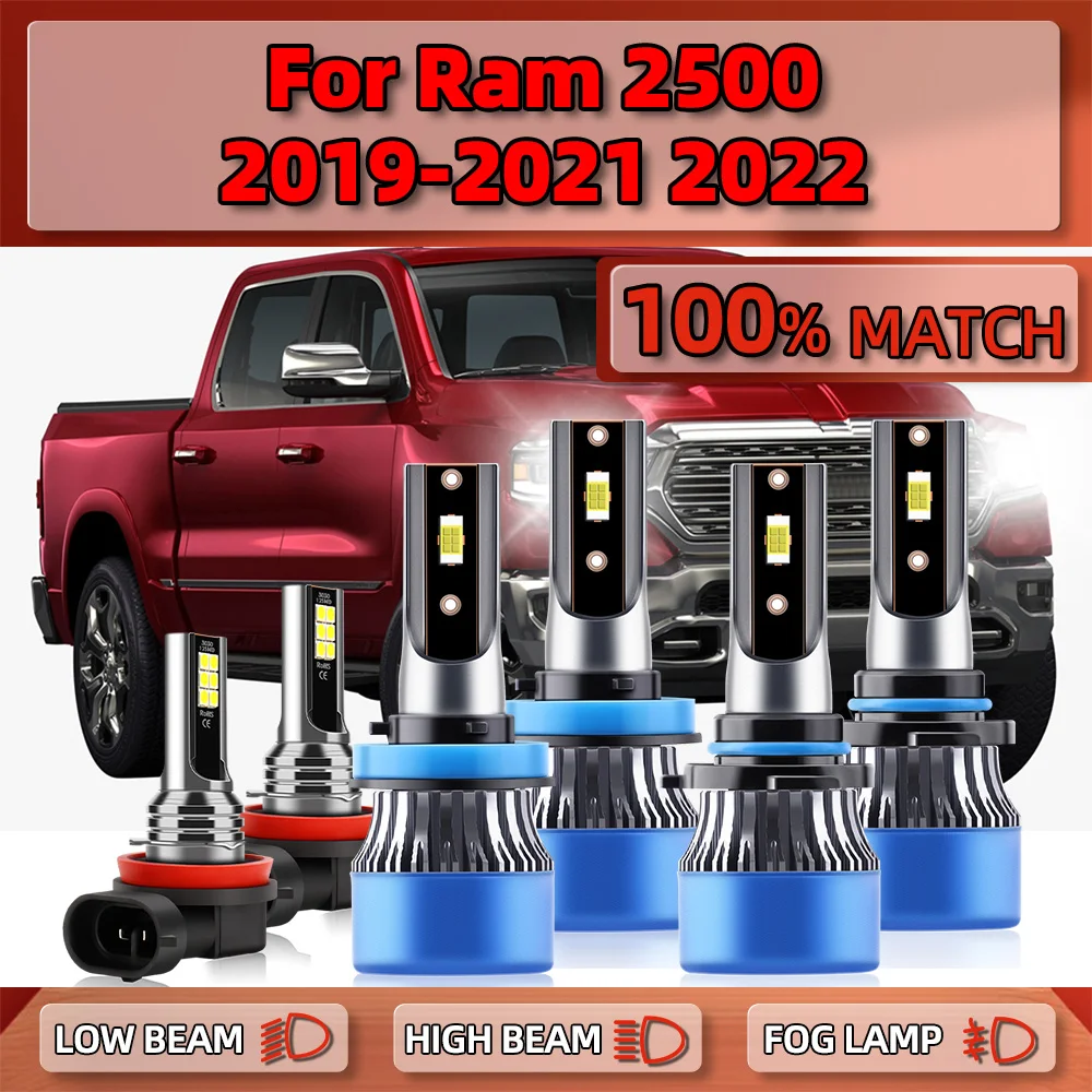 Canbus LED Car Headlight Bulbs 60000LM 360W Auto Lamps 6000K White Fog Lights 12V For Dodge Ram 2500 2019 2020 2021 2022
Canbus LED Car Headlight Bulbs 60000LM 360W Auto Lamps 6000K White Fog Lights 12V For Dodge Ram 2500 2019 2020 2021 2022