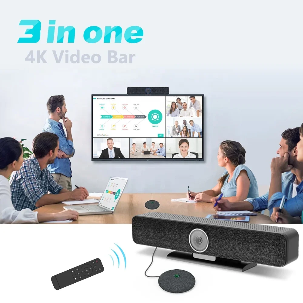 4K Ai камера для видеоконференций с функцией отслеживания лица USB подключи и работай система видеоконференций компьютерная веб-камера
4K Ai камера для видеоконференций с функцией отслеживания лица USB подключи и работай система видеоконференций компьютерная веб-камера