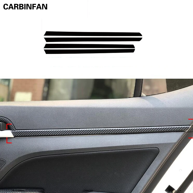 

Автомобильные аксессуары, наклейка из углеродного волокна, наклейка на дверь, наклейки для интерьера, наклейки для Hyundai Elantra AD 2016-2020 Avante