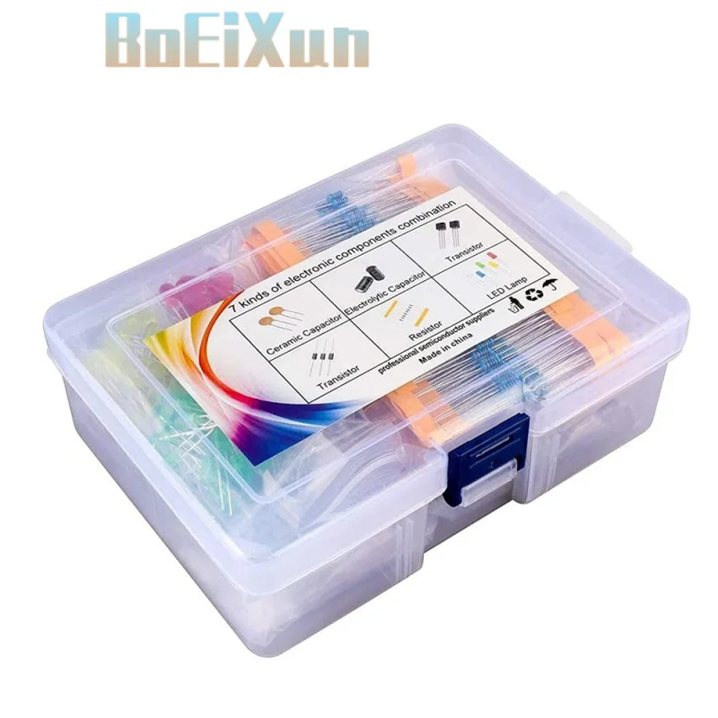 Metal Film Resistor Assortment Kit Led Diodes Electrolytic Capacitor Ceramic Set Transistor Pack Diy Electronic Components Kits
Metal Film Resistor Assortment Kit Led Diodes Electrolytic Capacitor Ceramic Set Transistor Pack Diy Electronic Components Kits