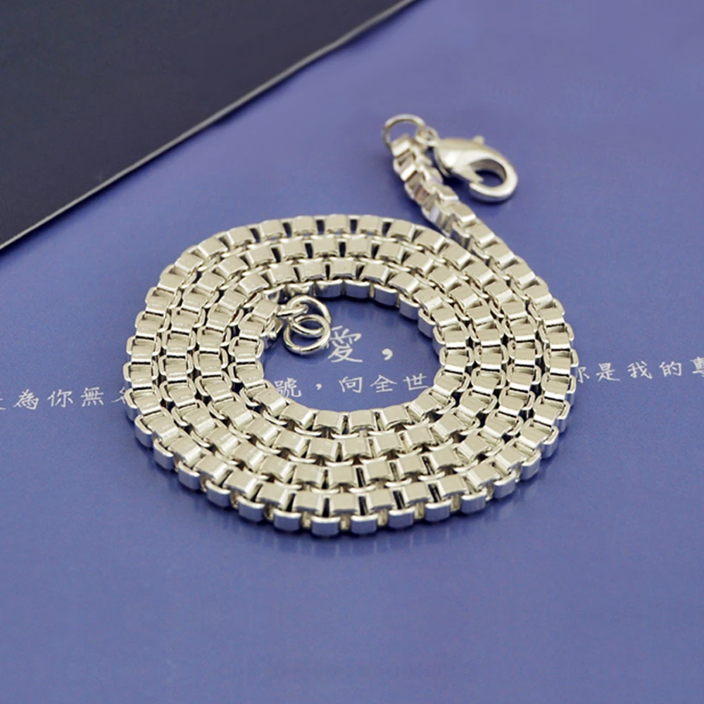 Hot 925 Stamped Silver Classic 4MM box chain Necklaces for woman men's Charms Fashion Party wedding Jewelry Christmas Gifts
Hot 925 Stamped Silver Classic 4MM box chain Necklaces for woman men's Charms Fashion Party wedding Jewelry Christmas Gifts