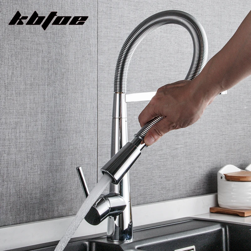 Brass Kitchen Faucet Hot and Cold Water Mixer Tap Pull Out Single Handle Deck Mounted Sink Chrome Faucet 360 Rotation Faucets
Brass Kitchen Faucet Hot and Cold Water Mixer Tap Pull Out Single Handle Deck Mounted Sink Chrome Faucet 360 Rotation Faucets