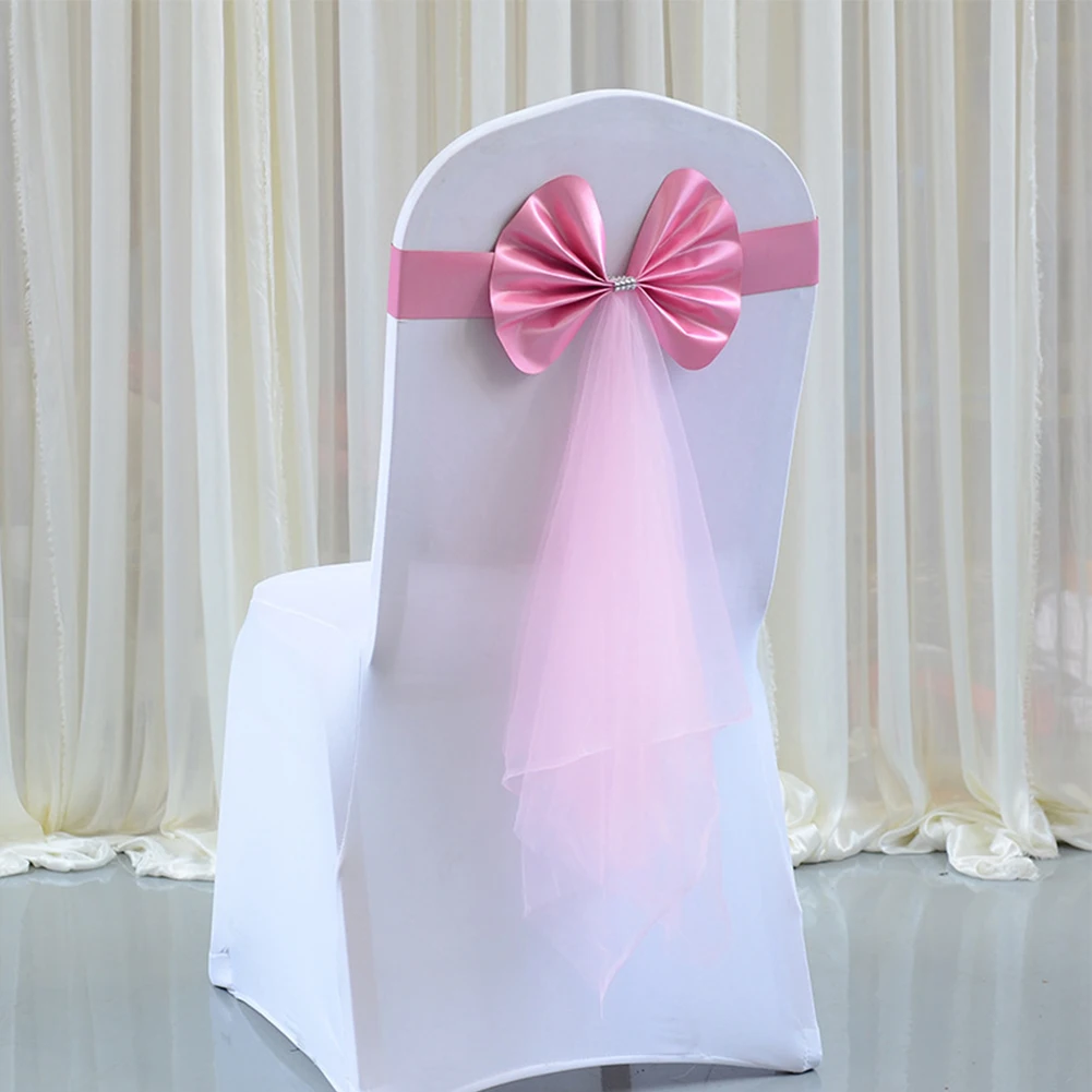 10-pack Chair Back Bow Elastic Chair With Cover Straps Reusable For Wedding Home Party Hotel Decoration
10-pack Chair Back Bow Elastic Chair With Cover Straps Reusable For Wedding Home Party Hotel Decoration