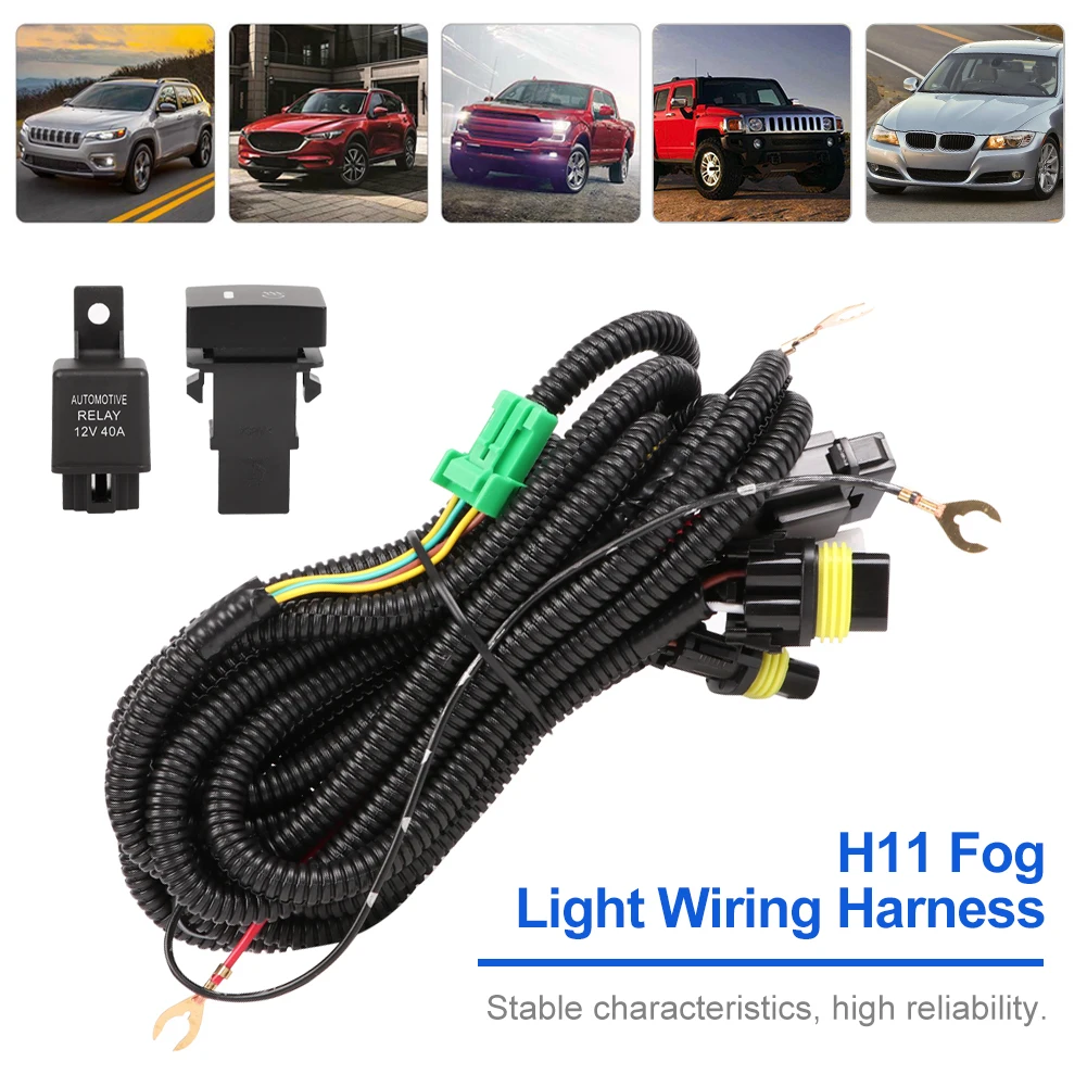 H11 Светодиодный Fog светильник жгут проводов, релейный провод для Ford Infiniti Lincoln 2 фары 12 В, переключатель вкл/выкл с индикатором питания, релейный провод
H11 Светодиодный Fog светильник жгут проводов, релейный провод для Ford Infiniti Lincoln 2 фары 12 В, переключатель вкл/выкл с индикатором питания, релейный провод