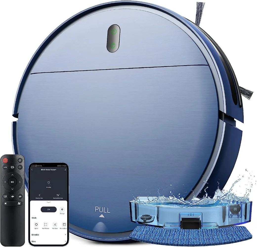 

Robot Vacuum and Mop Combo, 2 in 1 Mopping Robotic Vacuum with WiFi/App/Alexa, Robotic Vacuum Cleaner, Schedule Settings,