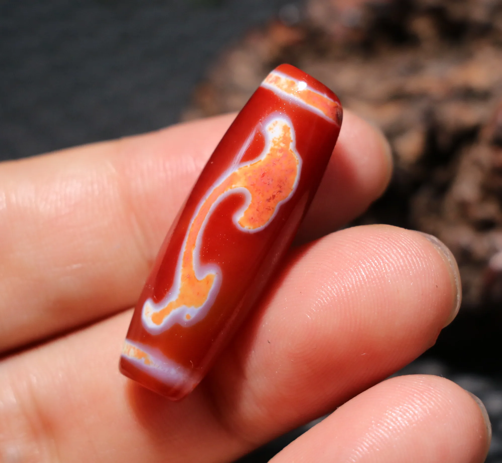 Collectible Treasure LKbrother Sauces Magic Power Tibetan Old Red Agate Ruyi As You Wish Dzi bead Amulet UPD0906A3
Collectible Treasure LKbrother Sauces Magic Power Tibetan Old Red Agate Ruyi As You Wish Dzi bead Amulet UPD0906A3