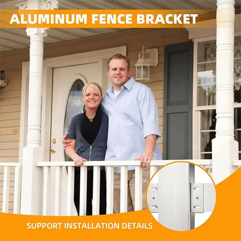 Aluminum Fence Bracket Rails Brackets Kit For Panel To Post Connection Metal Desk Railing Fence Bracket Fence Mounting Brackets
Aluminum Fence Bracket Rails Brackets Kit For Panel To Post Connection Metal Desk Railing Fence Bracket Fence Mounting Brackets